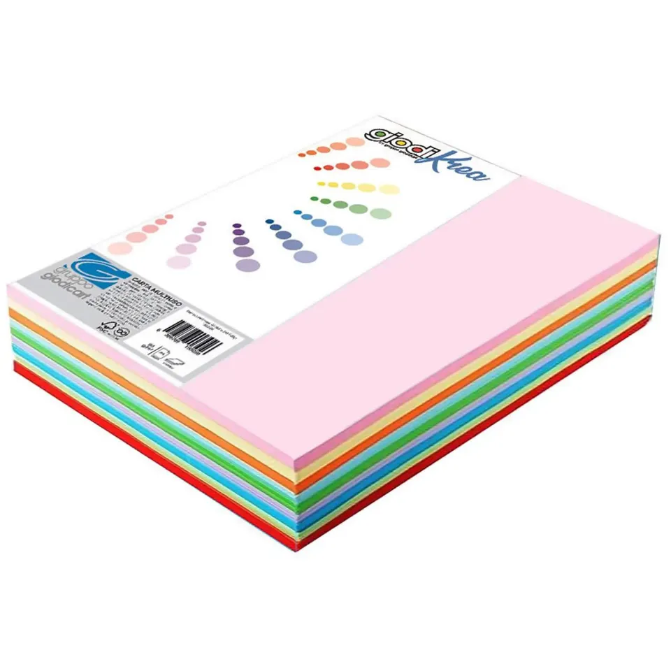 Giodicart Giodikrea A4 120 g carta colorata 200 fogli intensi