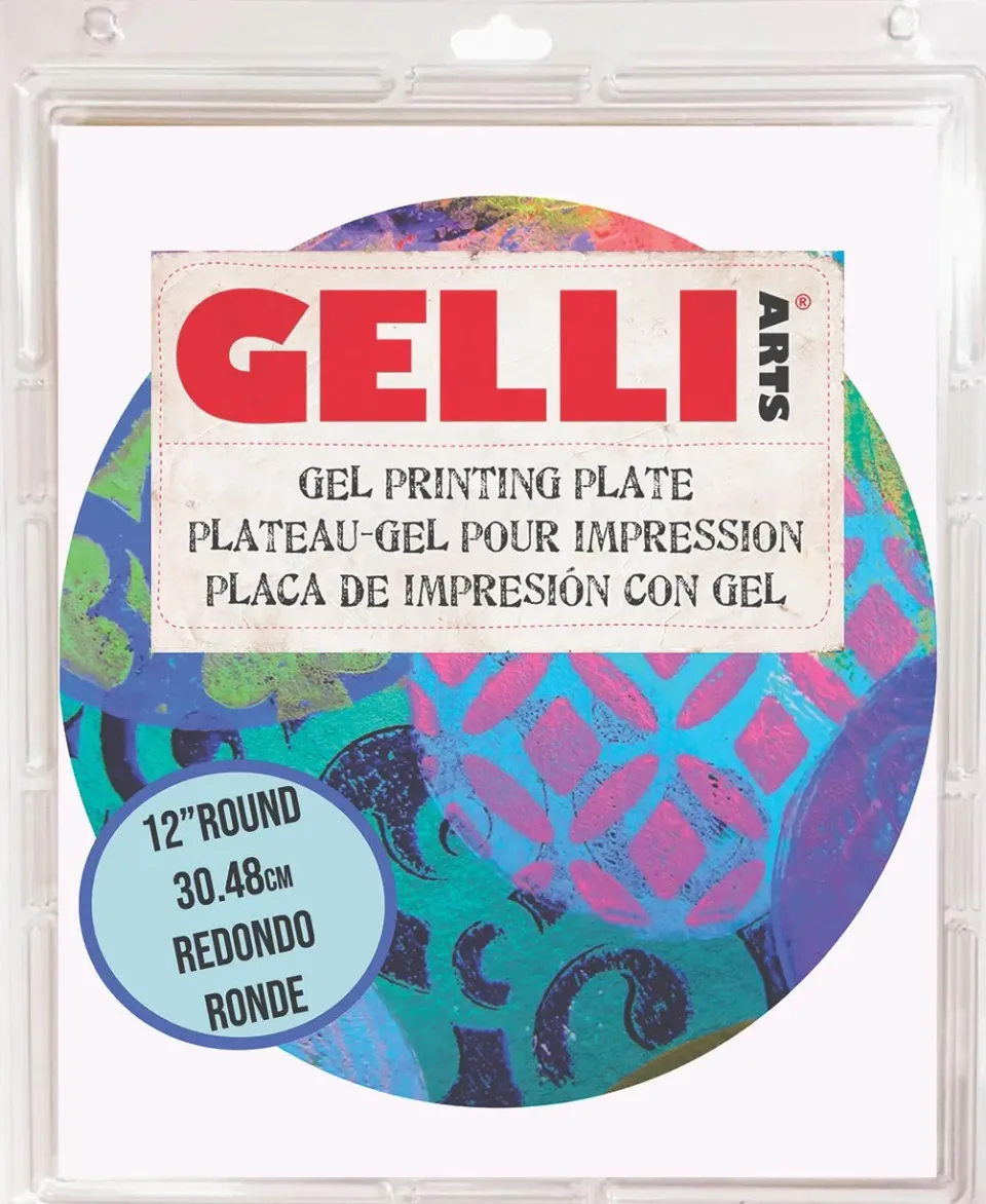 Gelli Arts piastra gel rotonda 12 pollici riutilizzabile