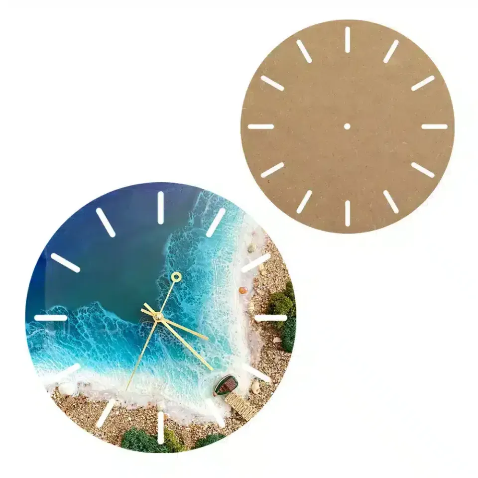 Naturesin Pannello MDF Orologio D.40cm tondo minimal