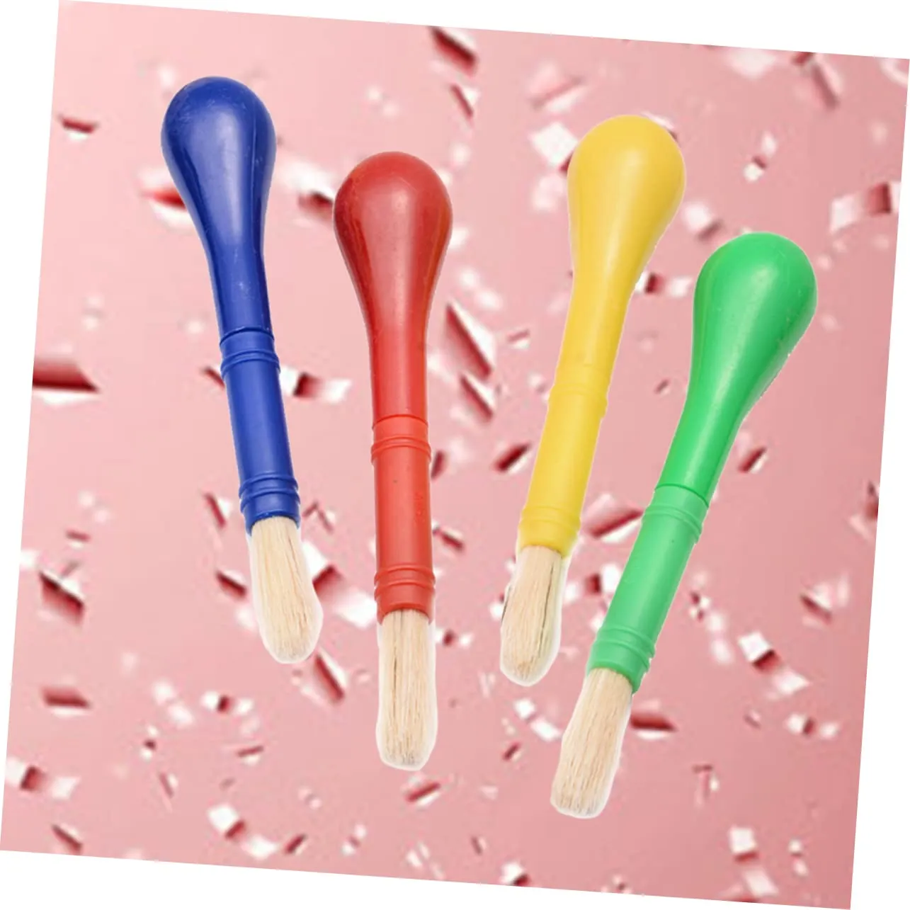 Angoily pennelli pittura bambini 4 pezzi nylon colorati