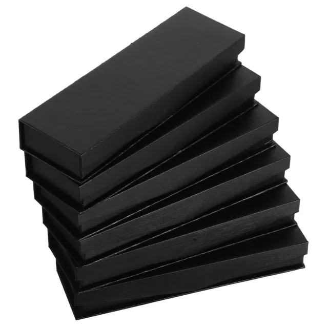 Angoily Astuccio Rettangolare Nero con Coperchio 6 Pezzi