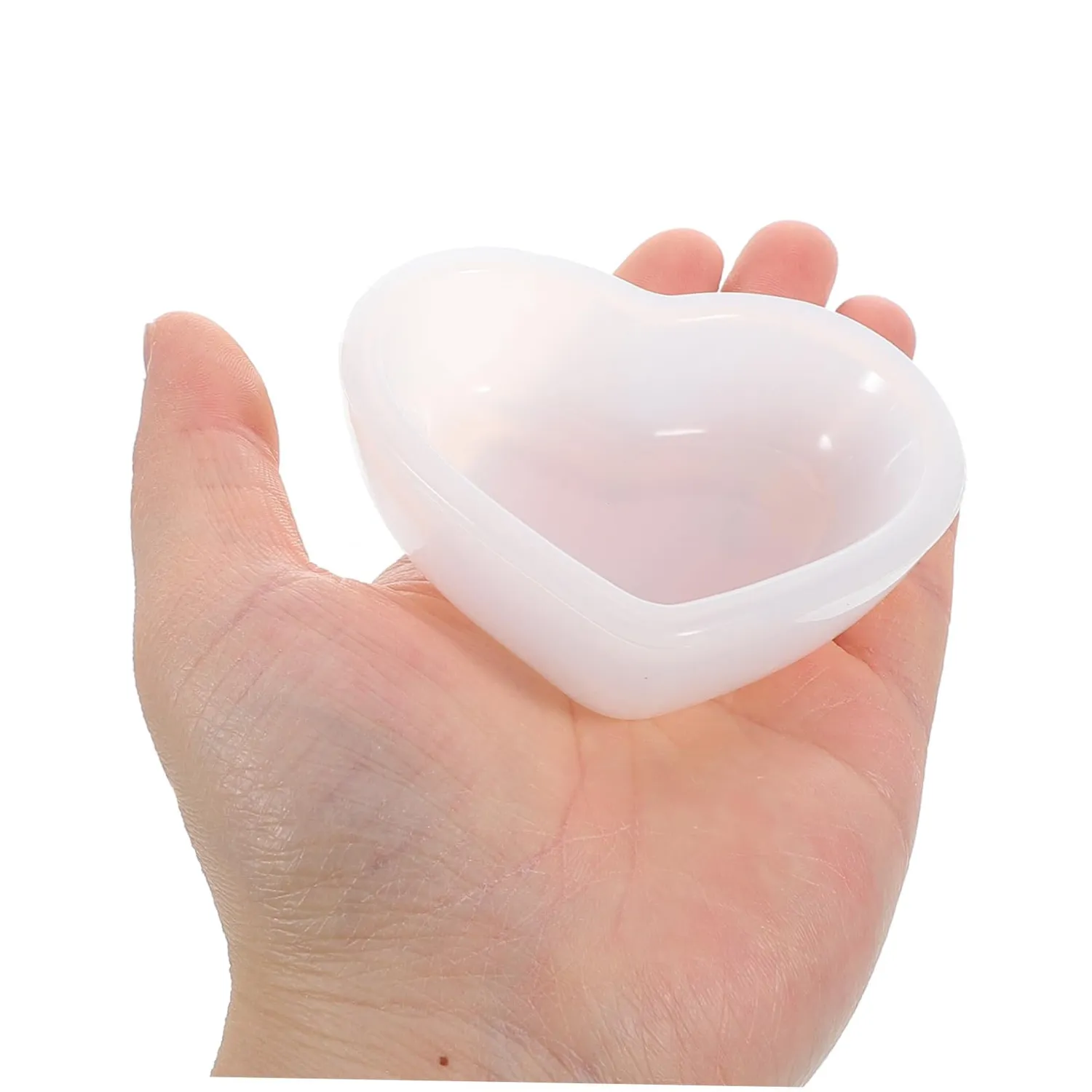 Angoily stampo cuore silicone vassoio portagioie resina