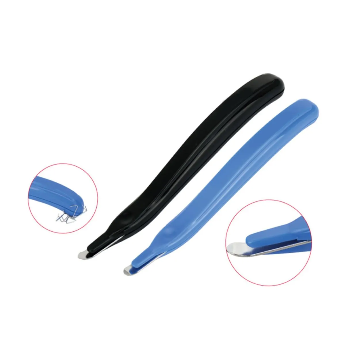 Angoily levapunti plastica togli punti 1 pezzo nero blu