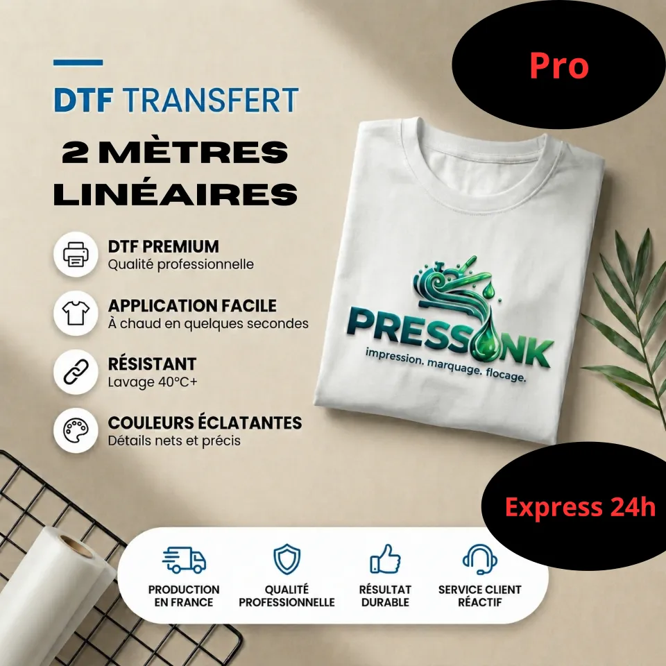 Pressink Pro transfer DTF a metro lineare 56 cm alta resa