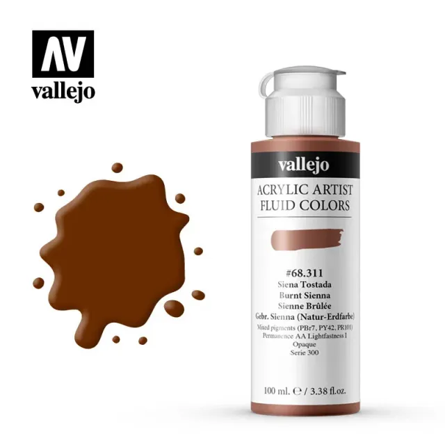 Vallejo Fluid VAL68311 terra di Siena bruciata 100 ml