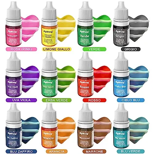 Sigwong Coloranti Alimentari Cioccolato 12x6ml liposolubili