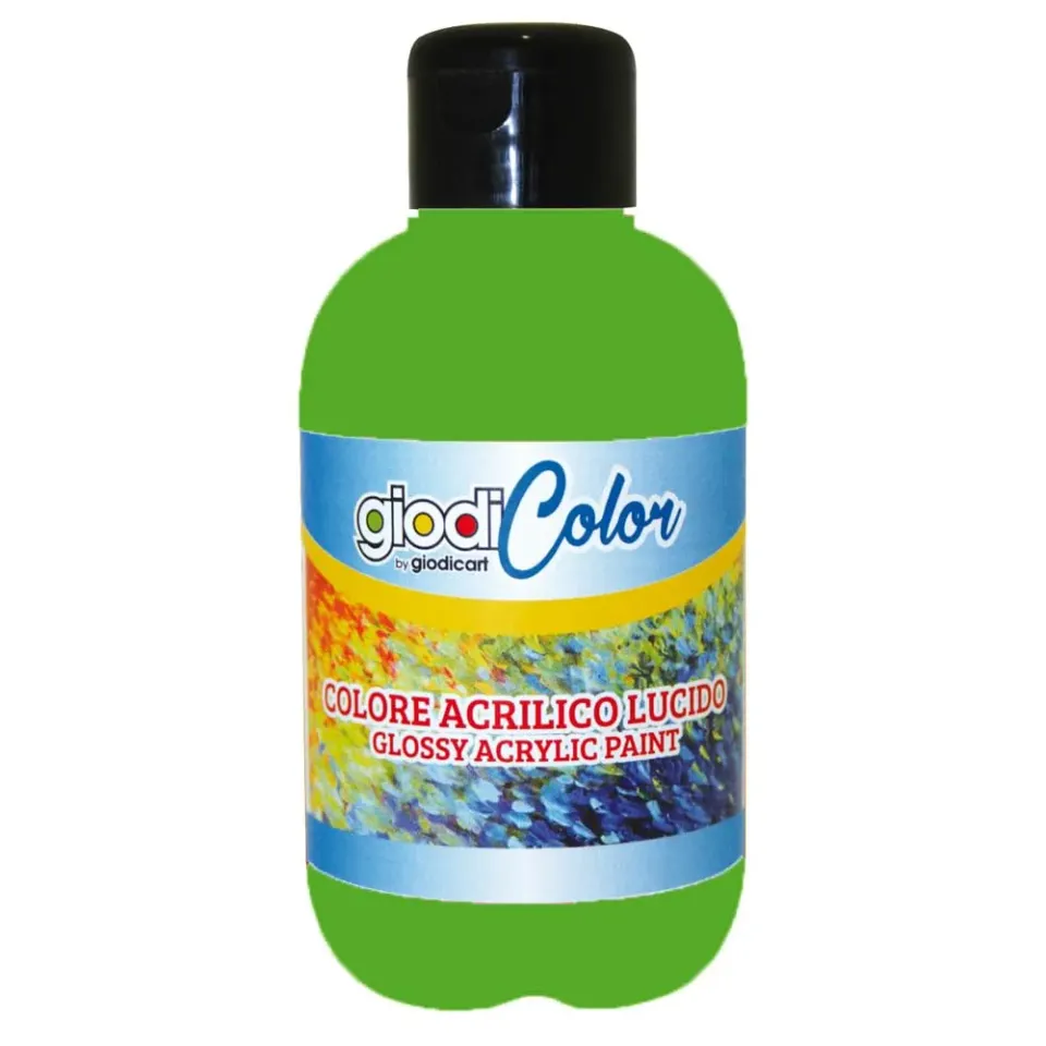 Giodicart Giodicolor tempera acrilica 500 ml verde chiaro lucida