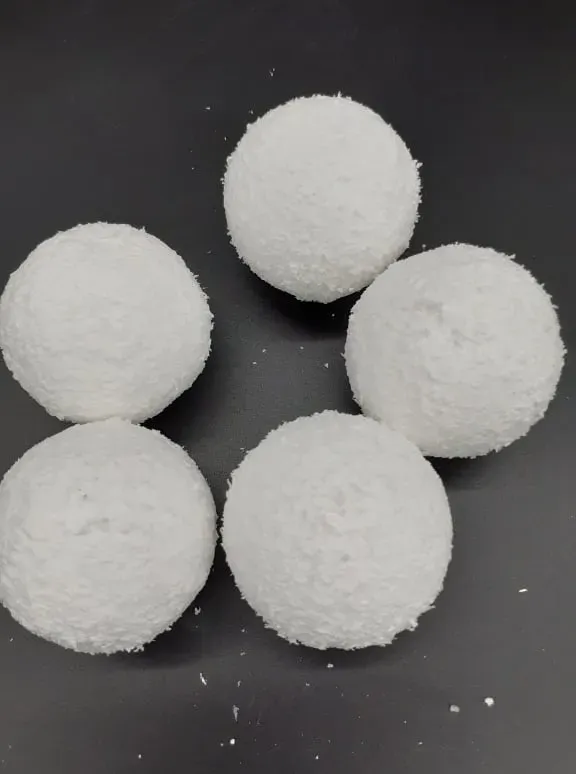 Deco Foam palline neve natalizie set 5 pezzi 6 cm