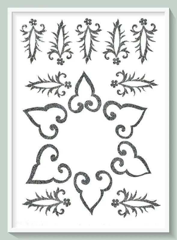 Deco Foam Transfer Glitter S-08 transfer argento 17x25cm autoadesivo