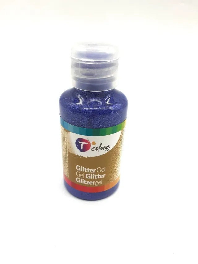 Deco Foam 44587 colla gel glitter blu 125ml coprente
