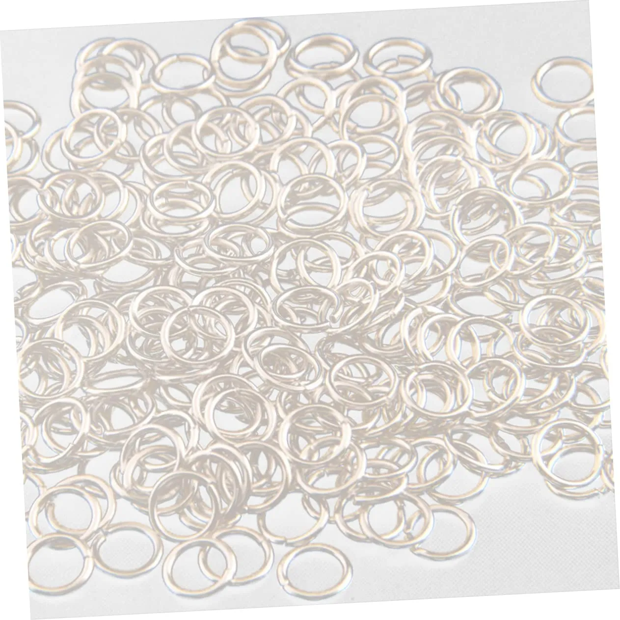 Angoily anellini metallo aperti 14mm 180 pezzi argento