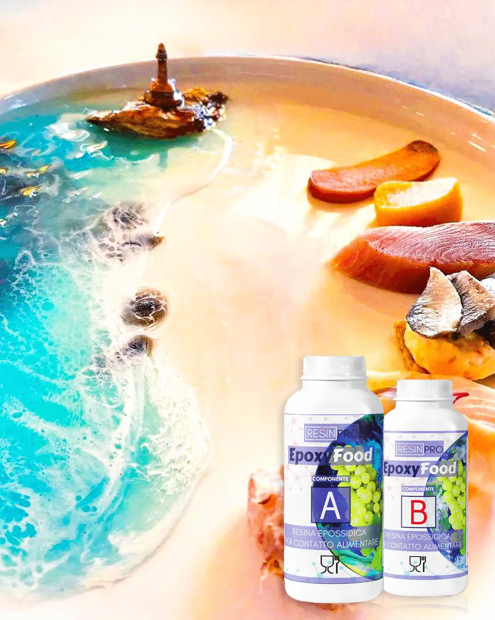 Naturesin EpoxyFood resina epossidica alimentare trasparente lucida
