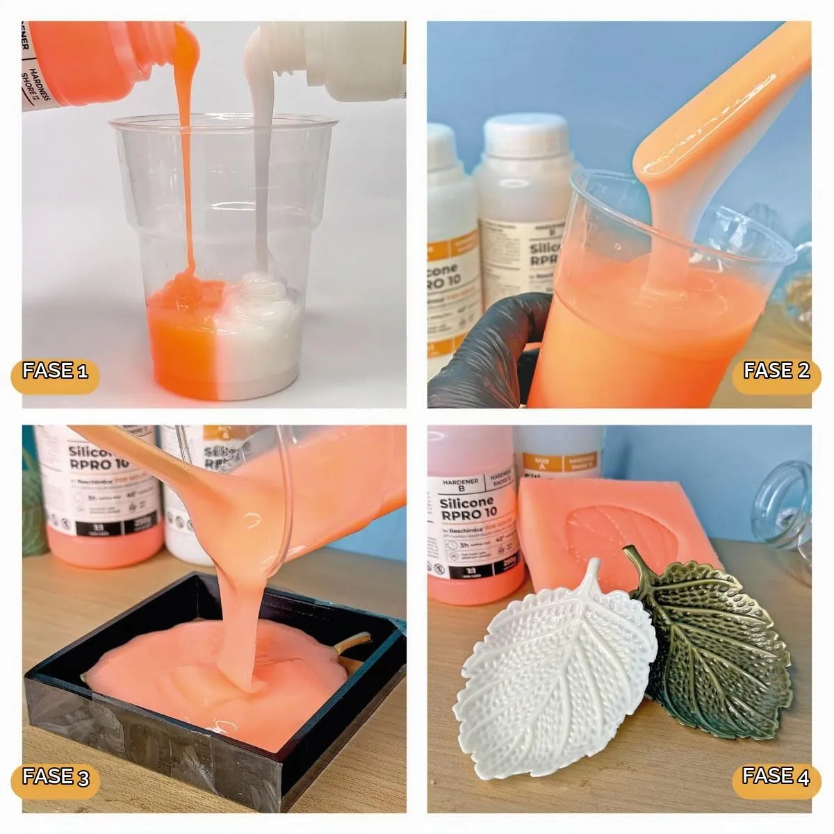 Reschimica R PRO 10 silicone per stampi 1 kg morbido