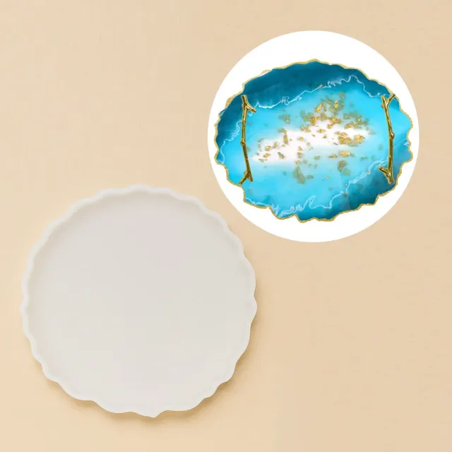 Naturesin Stampo Vassoio Tondo 26,2 cm silicone per resina