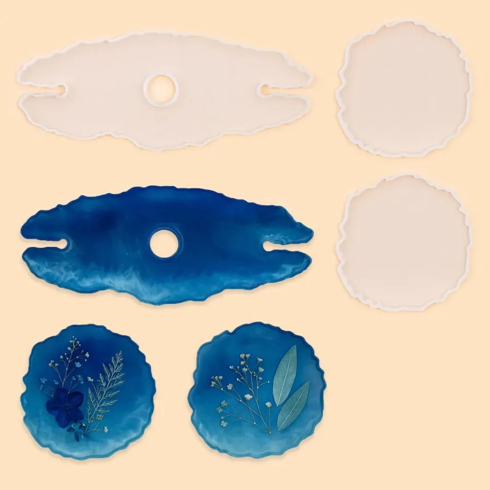 Naturesin Set Portabottiglie + 2 Sottobicchieri stampo silicone