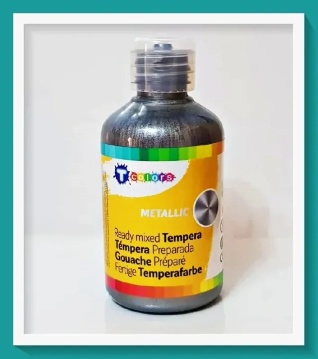 Tcolors D-7944569 tempera metallizzata 250 ml argento