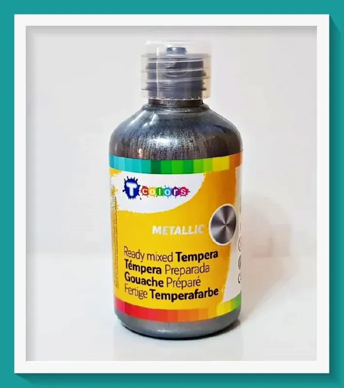 Tcolors D-7944569 tempera metallizzata 250 ml argento