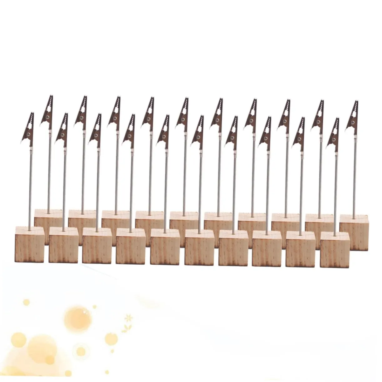 Angoily porta numeri tavolo clip 20 pezzi base cubo matrimonio