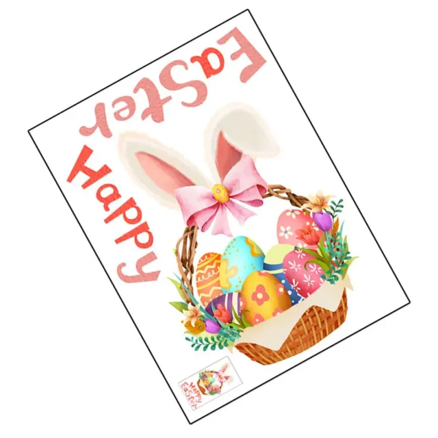Angoily Vetrofanie Pasqua Coniglio Adesivi Finestre PVC