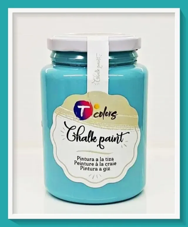 Deco Foam Tcolors Aquamarine chalk paint 400ml opaca