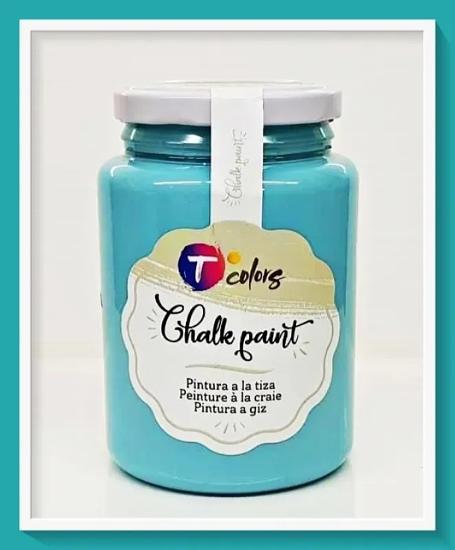 Deco Foam Tcolors Aquamarine chalk paint 400ml opaca