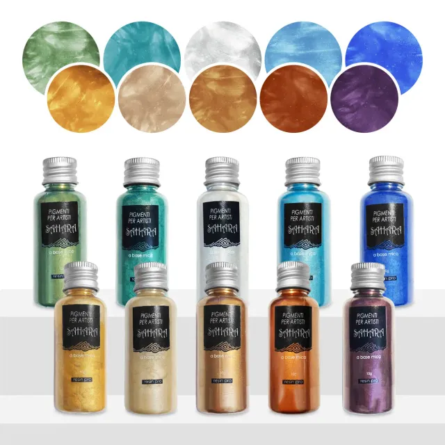 Naturesin Sahara Pearline pigmenti resina 10 colori 100 g perlati
