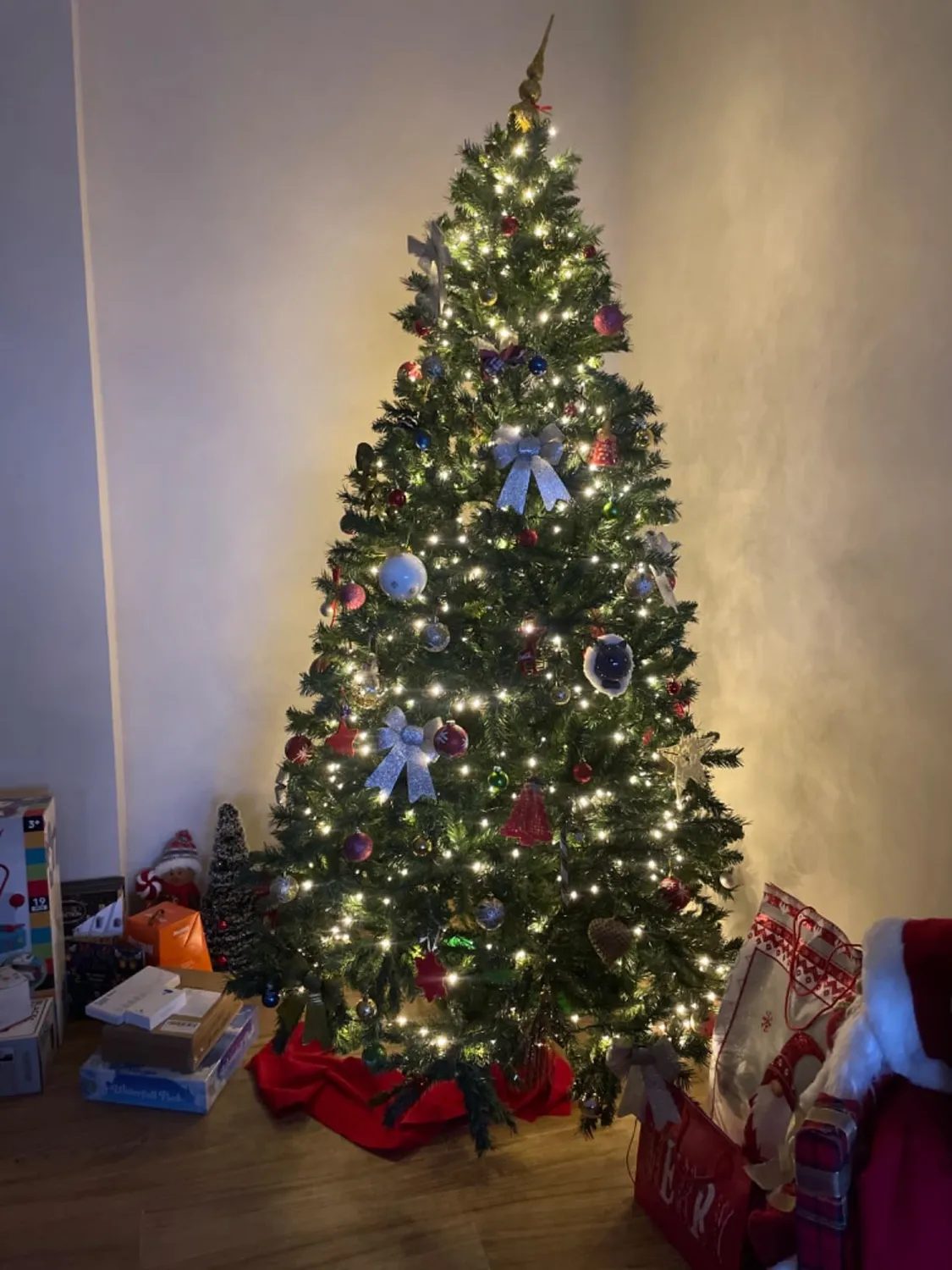 Giodicart Chantal 225 cm albero di Natale artificiale 1374 rami realistico