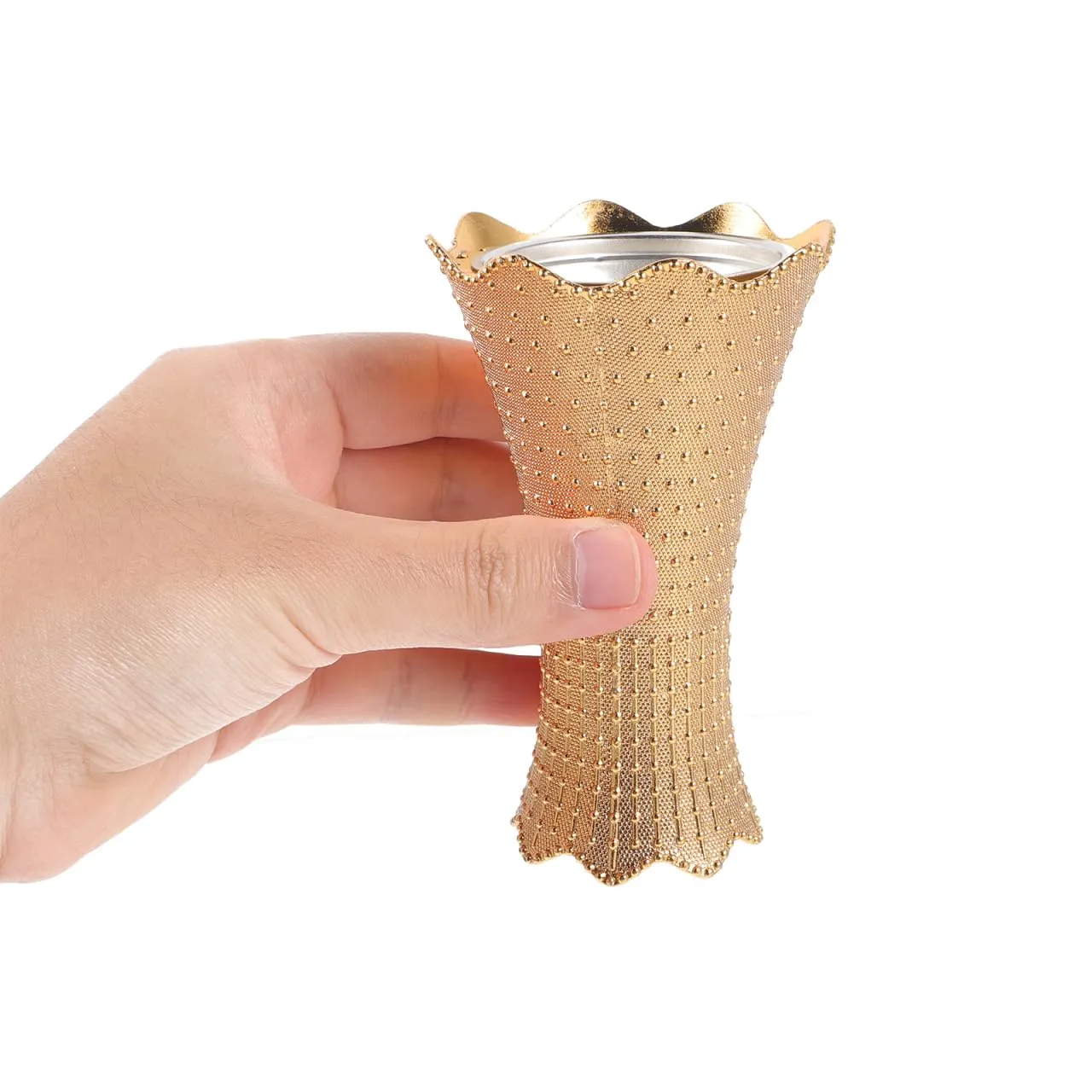 Angoily bruciatore incenso arabo metallo oro per bakhoor grani