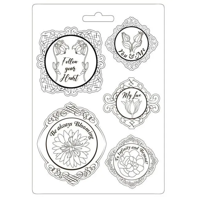 Stamperia Romantic Garden Stampo A4 House Flowers