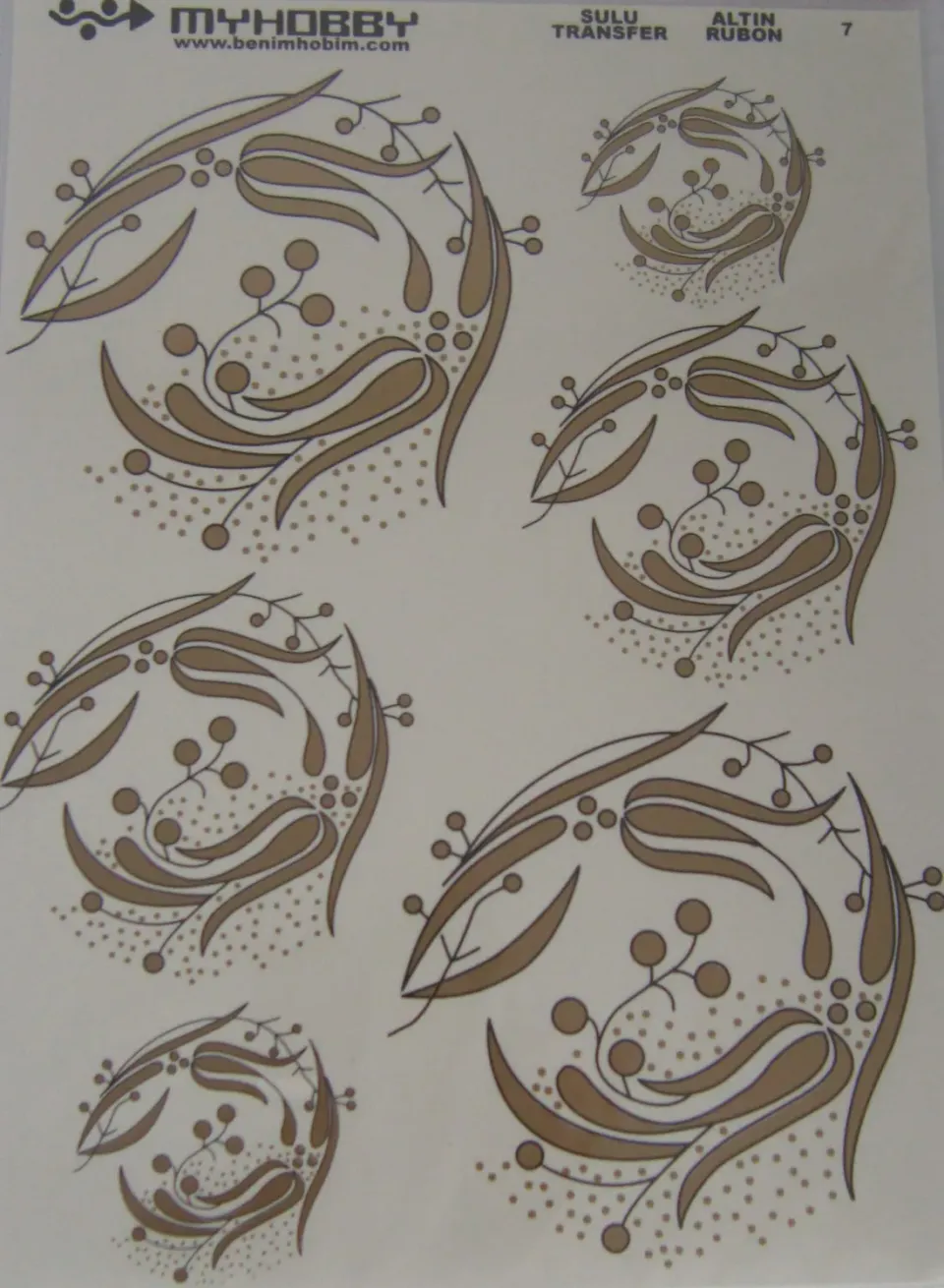 Deco Foam carta di riso 25x35 cm 7 oro decoupage