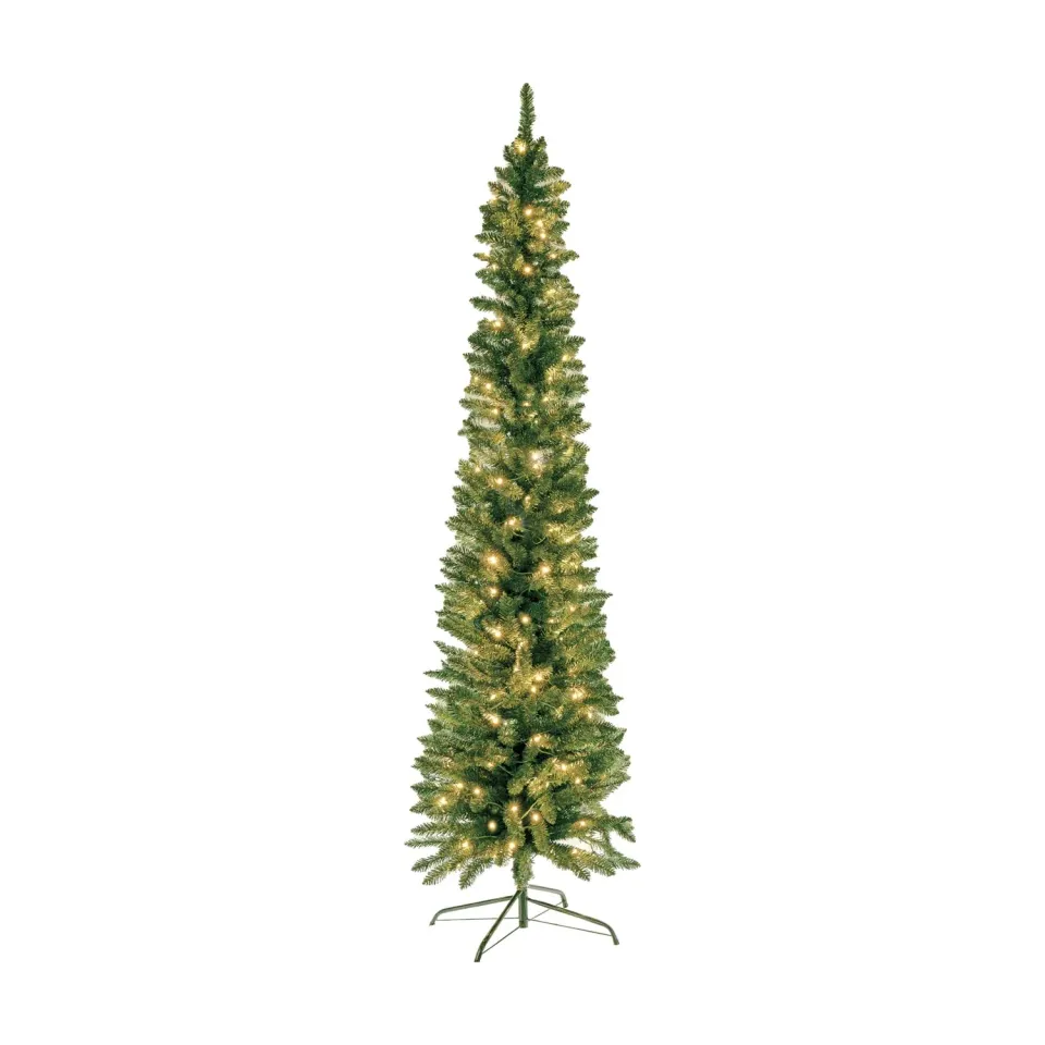 GIODICART Peak Tree Slim albero Natale 210 cm 190 LED calda