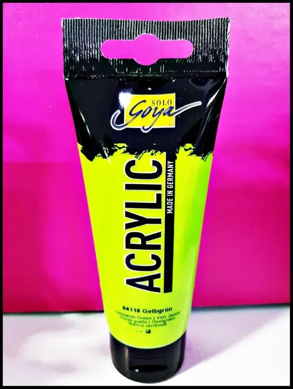 Solo Goya Acrylic colore acrilico 100ml verde giallastro