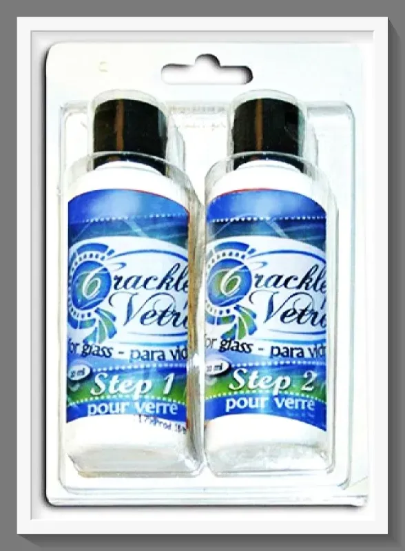 Stamperia 5001165 kit craquelé vetro 2x80 ml step 1+2
