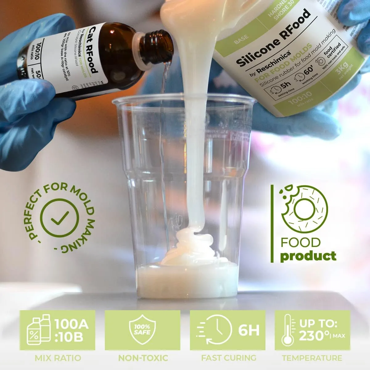 Reschimica R Food gomma siliconica alimentare 3 kg