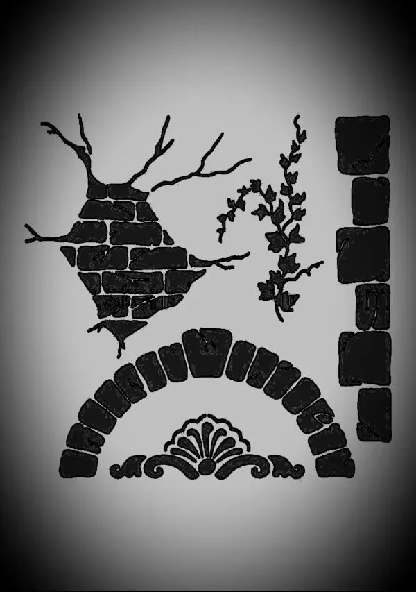 Decofoam MIX016 stencil 30x30 cm riutilizzabile