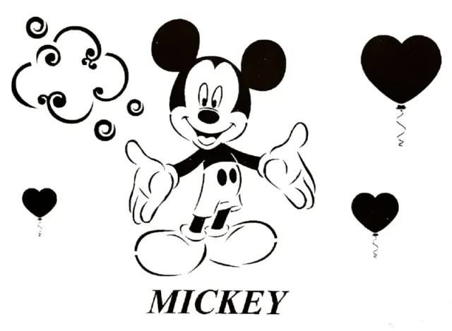 Decofoam C027 Stencil 30x21 cm Topolino per Hobbistica