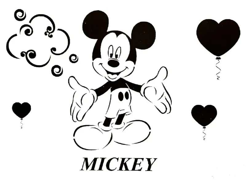 Decofoam C027 Stencil 30x21 cm Topolino per Hobbistica