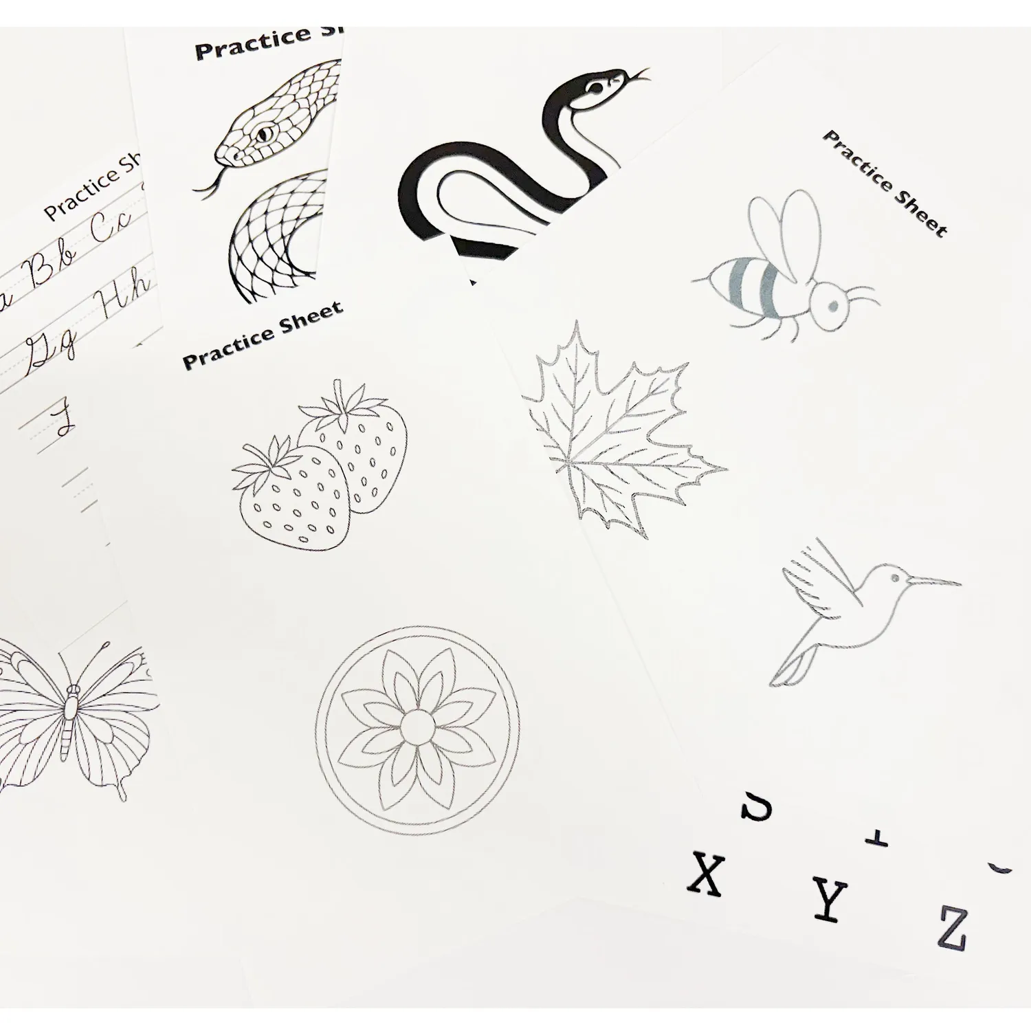 Gelli Arts Clear Skinz practice pack tattoo con stencil