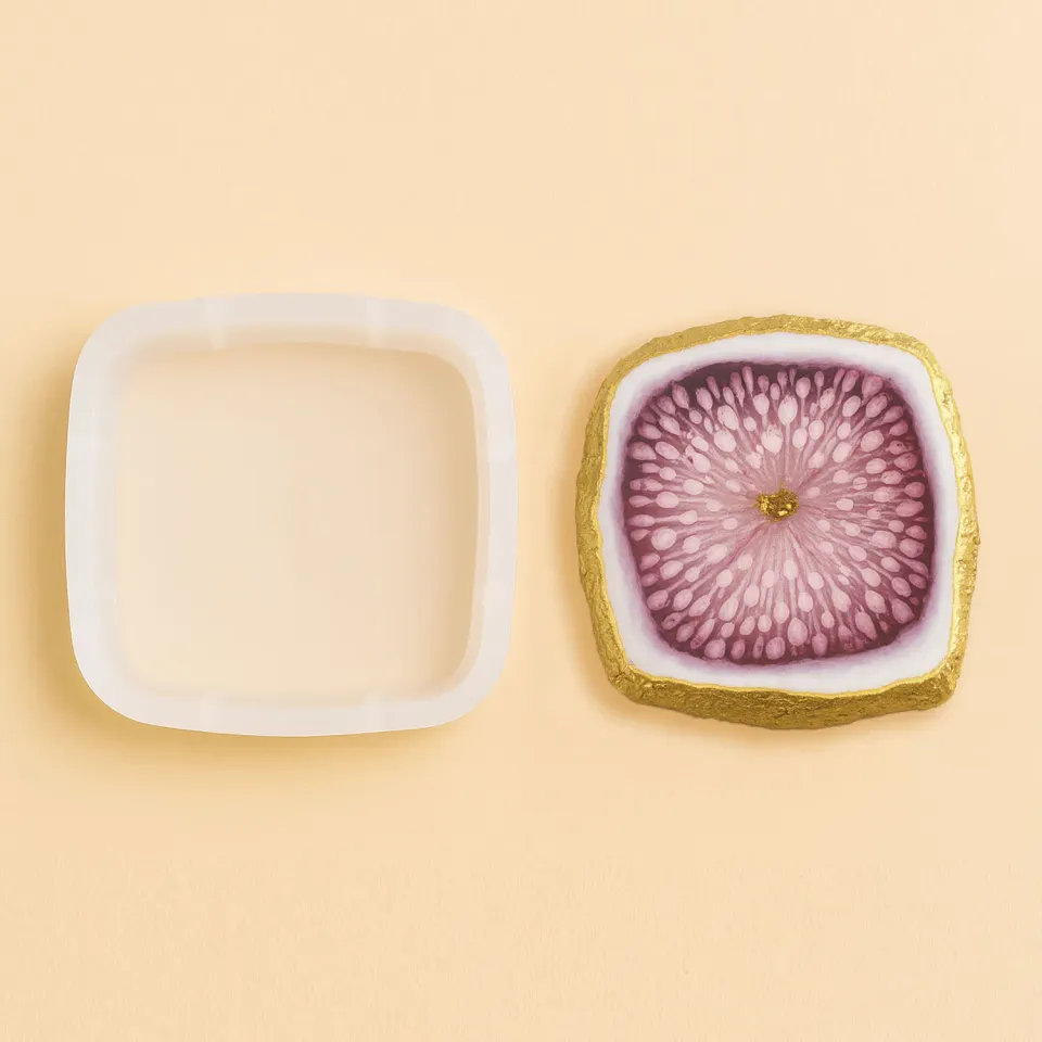 Naturesin Stampo Silicone Quadrato Vassoio 14,7 cm 4 Pezzi