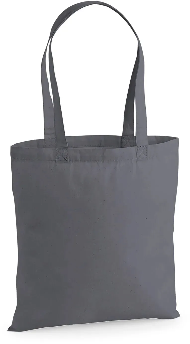 Pressink Tote Bag shopper cotone grigio 38x42 cm