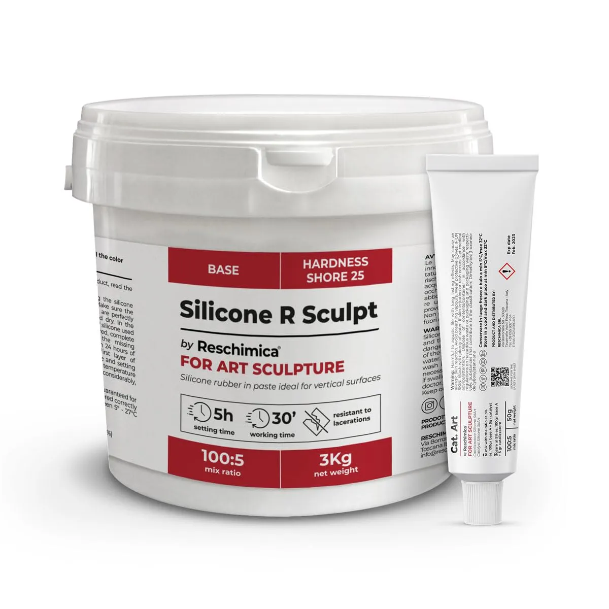 Reschimica R Sculpt gomma siliconica in pasta 10 kg verticale
