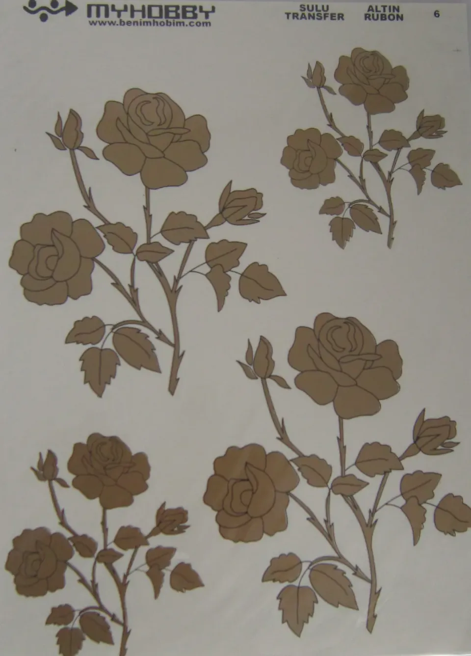 Deco Foam carta di riso oro 25x35cm
