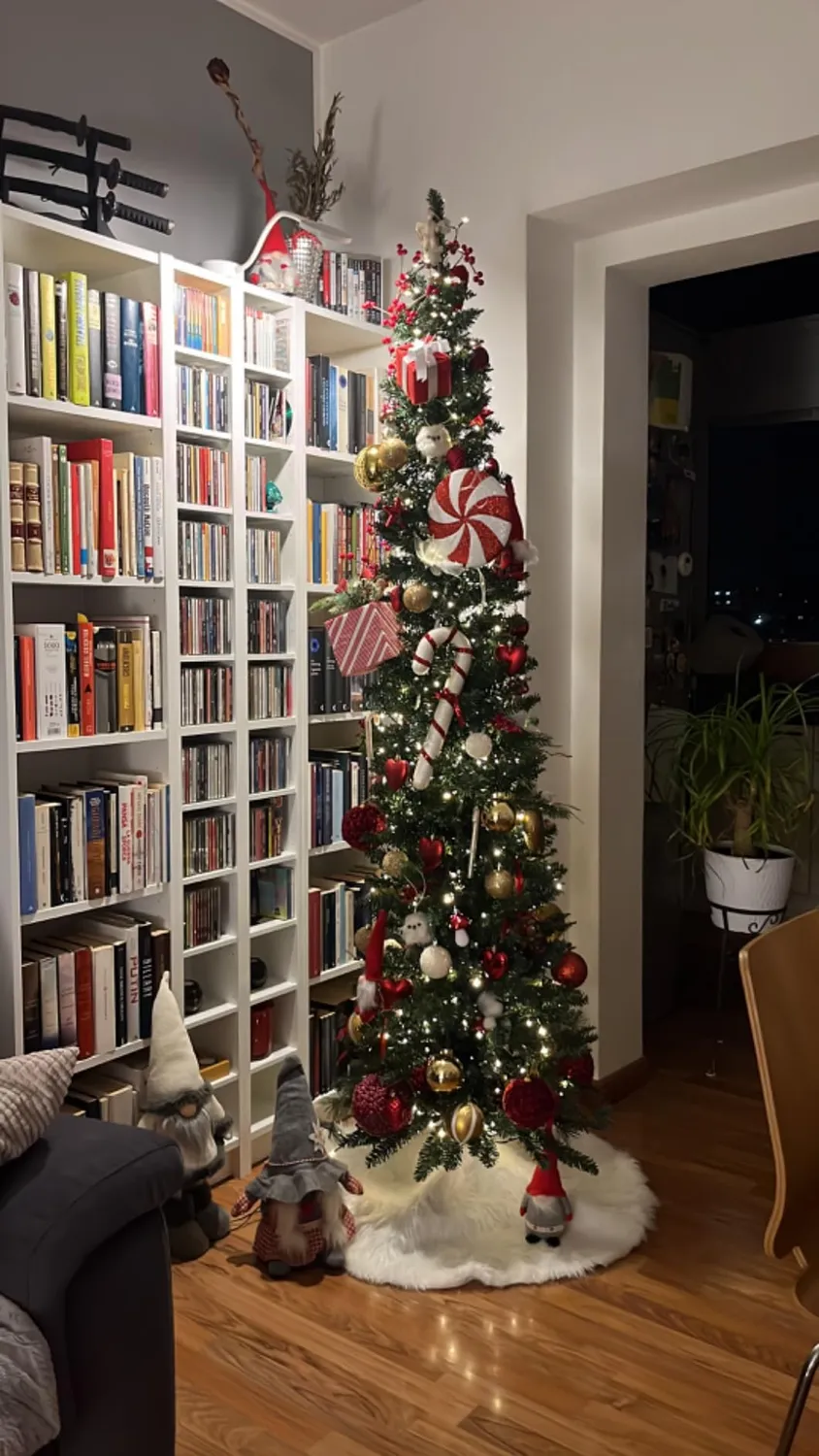 Giodicart Peak Tree 180 cm albero Natale slim artificiale 392 rami