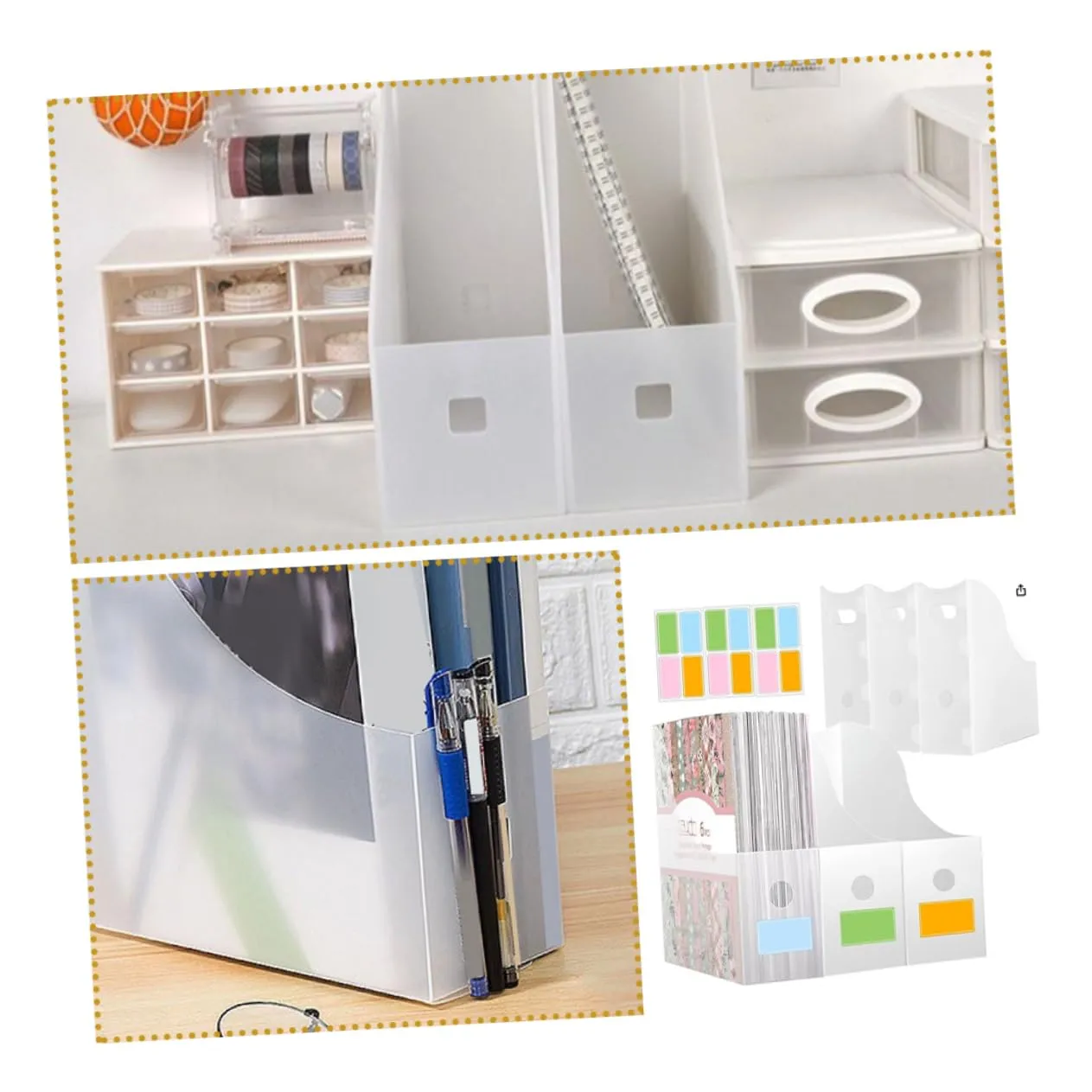 Angoily portadocumenti verticale plastica 5 pezzi