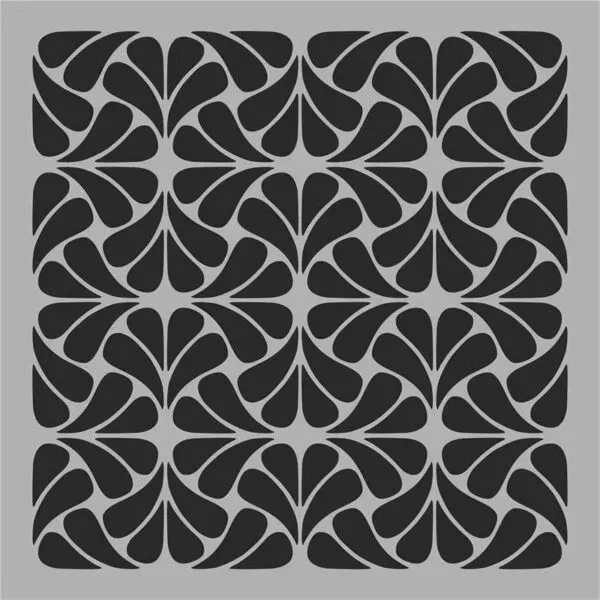 Deco Foam HD020 stencil 50x50 cm pareti
