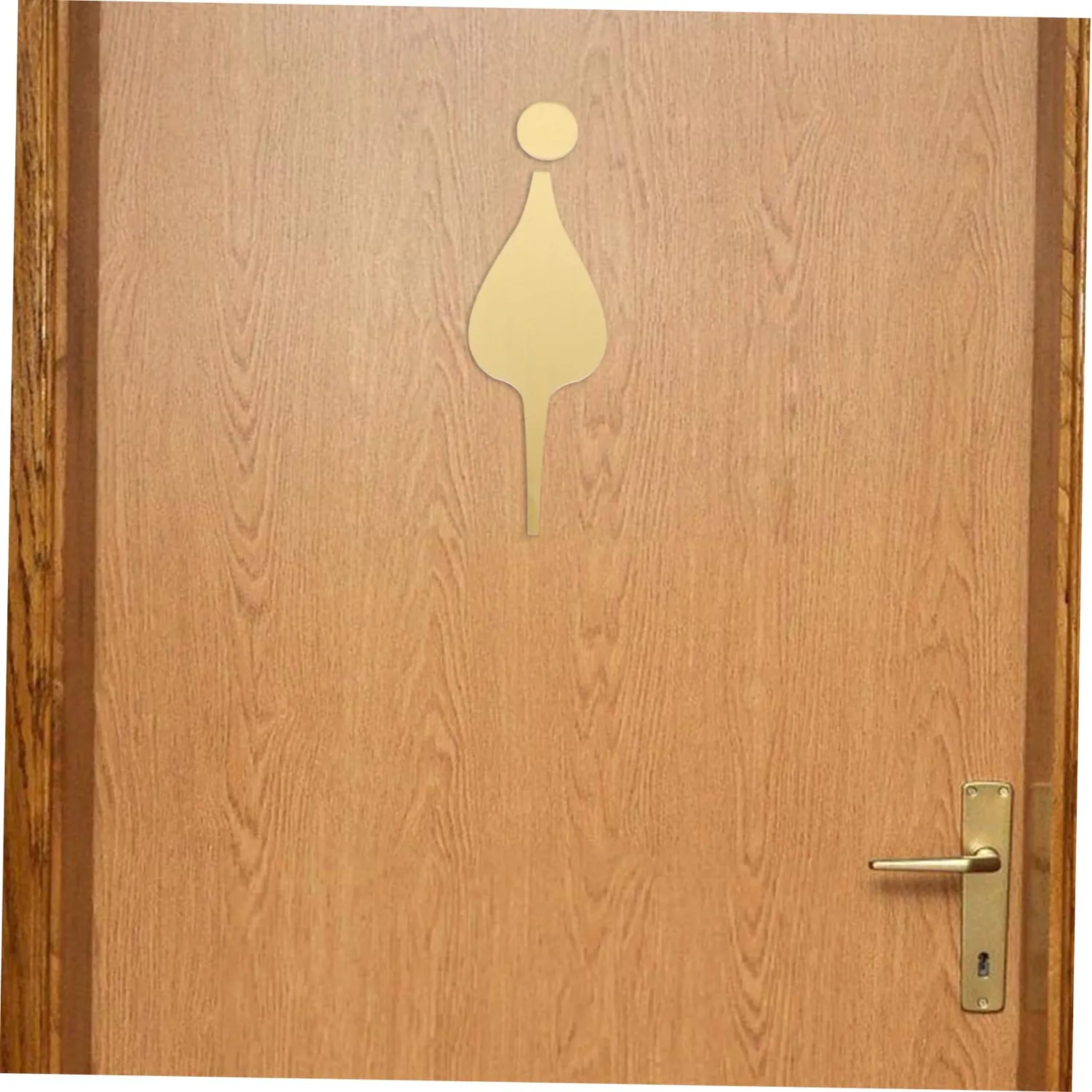 Angoily Cartelli Bagno Acrilico Oro 2 Pezzi 3D