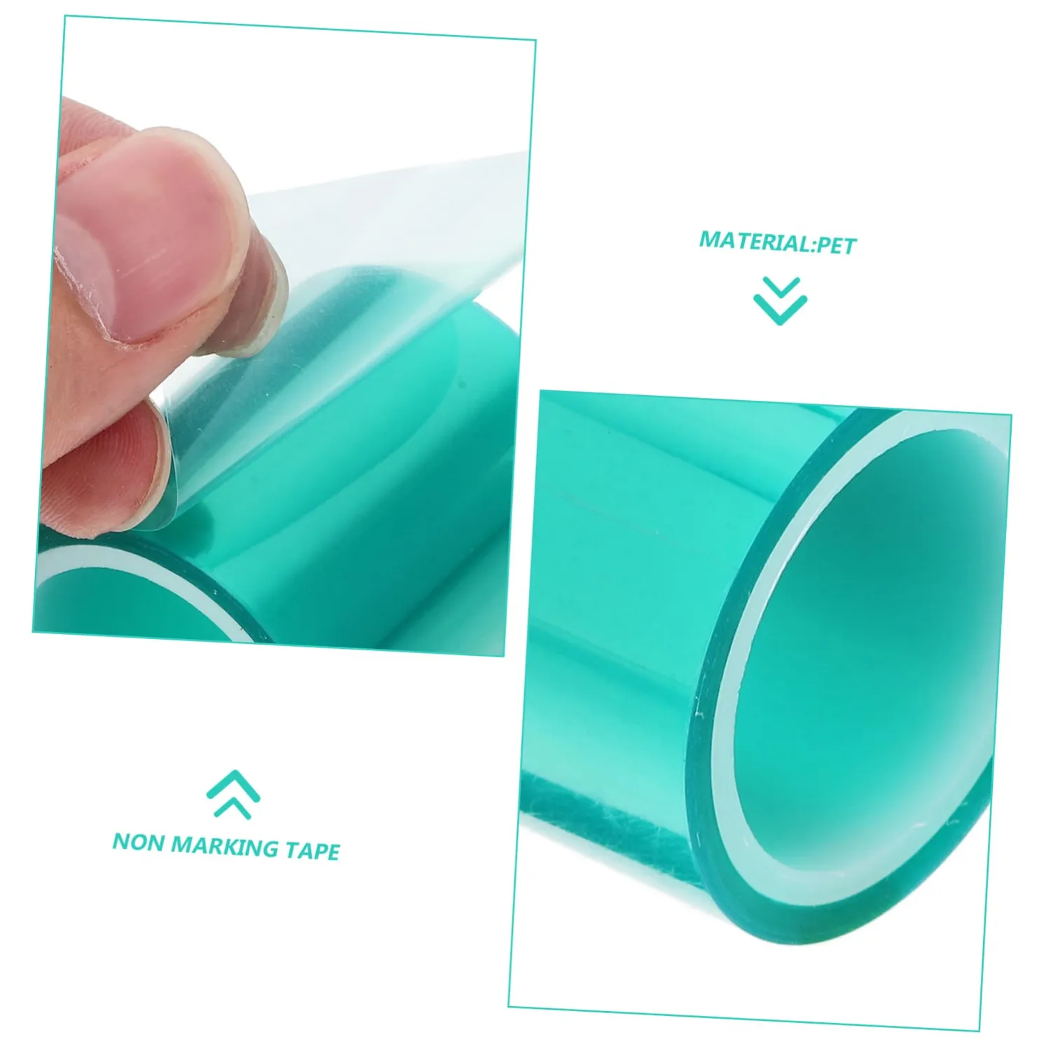 Angoily Nastro Resina Epossidica PET Verde 2 Pezzi