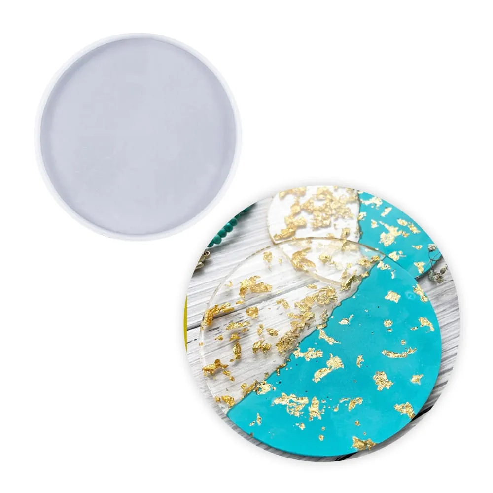 Naturesin stampo circolare silicone 8,8 cm per resina e gesso