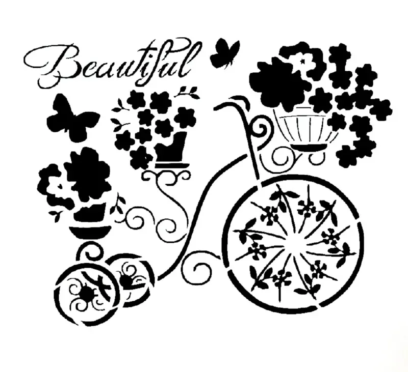 Decofoam S054 Stencil Decorativo 25x25cm Riusabile