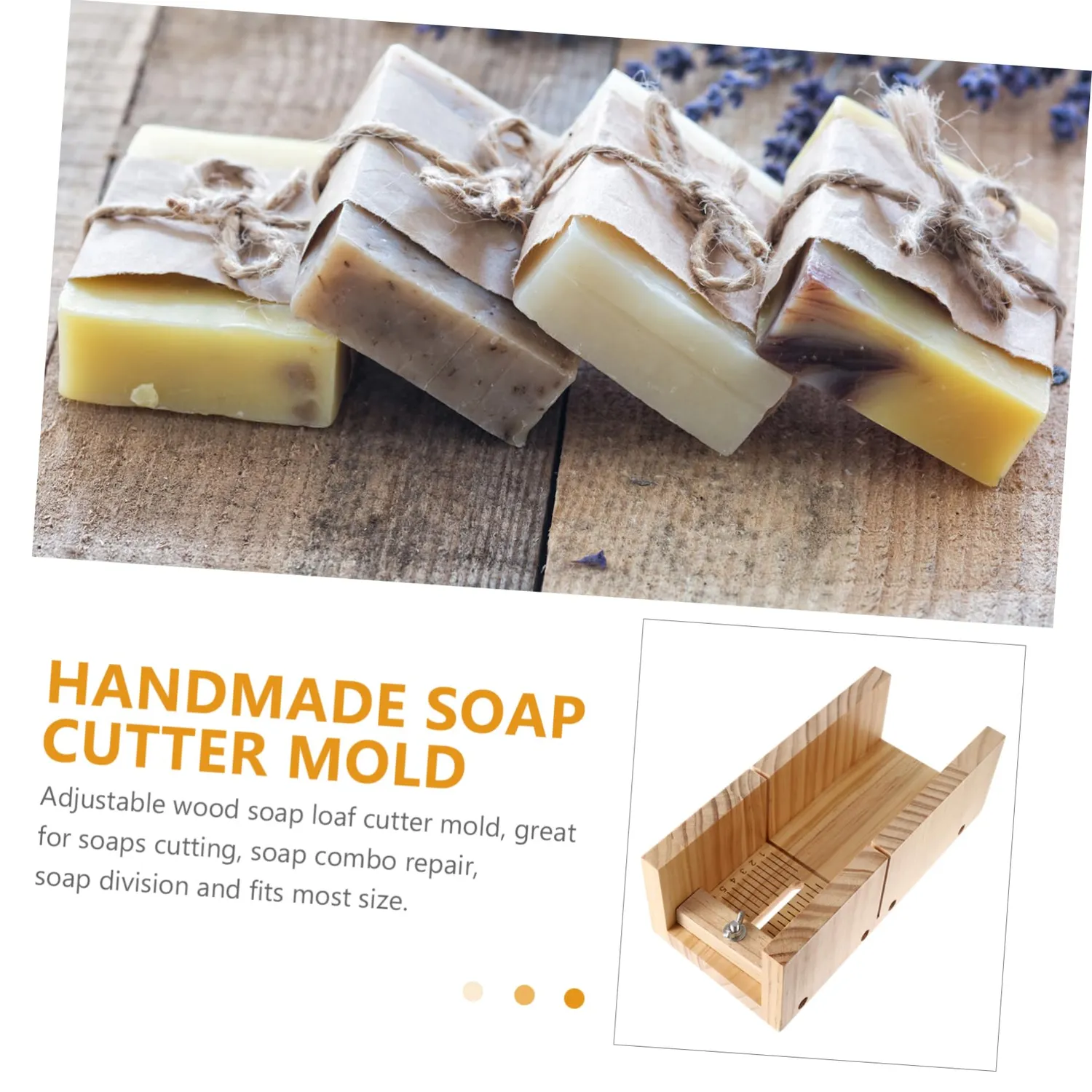 Angoily stampo tagliasapone legno regolabile con scala